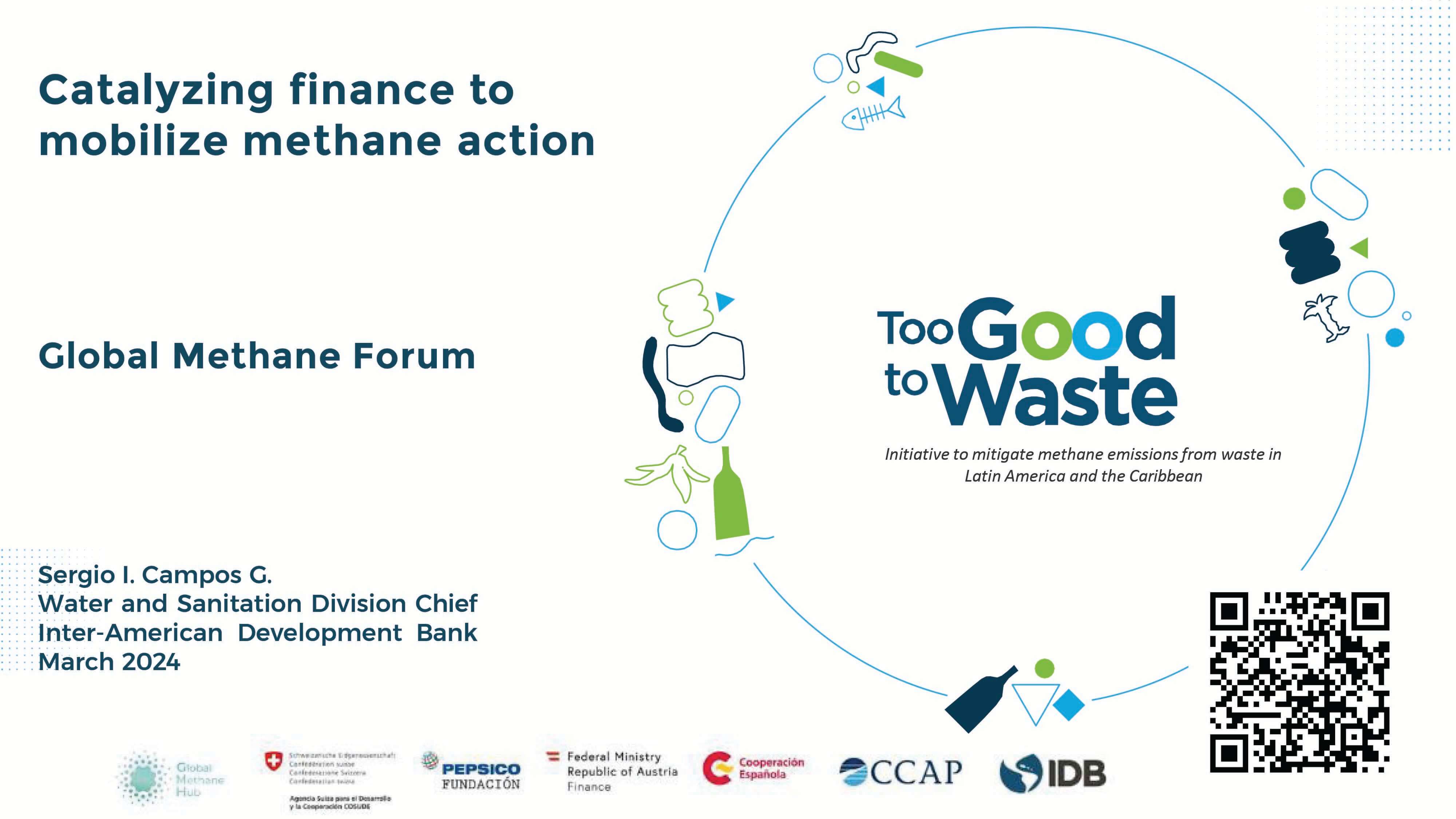 Catalyzing finance to mobilize methane action
                                       